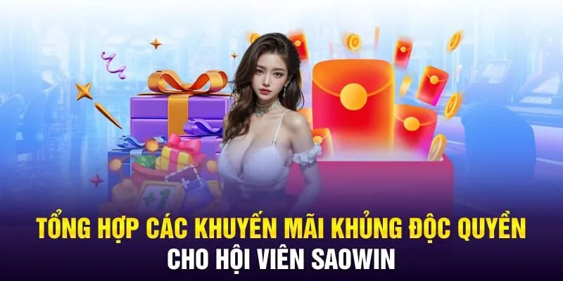 Tổng hợp các khuyến mãi khủng độc quyền cho hội viên SAOWIN